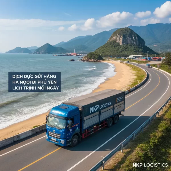 4. Xe tải trên cung đường ven biển Phú Yên.