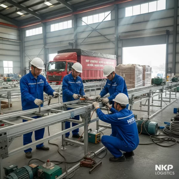 3. Đội ngũ kỹ thuật lắp đặt dây chuyền