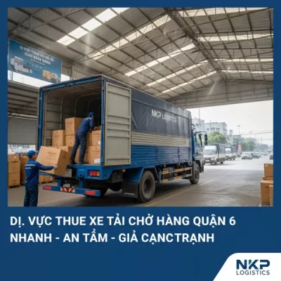 Dựa trên tiêu đề 'Dịch Vụ Thuê Xe Tải Chở Hàng Quận 6 – Nhanh, An Toàn, Giá Cạnh Tranh', đây là 5 từ khóa ảnh độc đáo: