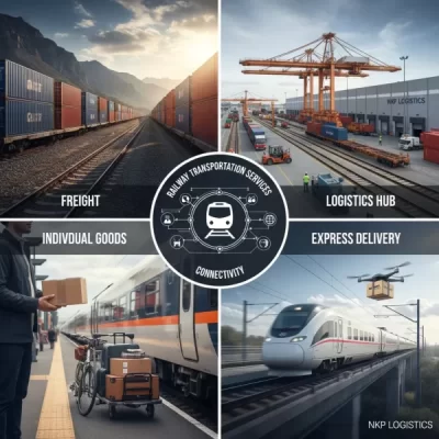 Dựa trên tiêu đề "Dịch Vụ Vận Chuyển Bằng Đường Sắt Cho Doanh Nghiệp & Cá Nhân", đây là 5 từ khóa ảnh độc đáo: