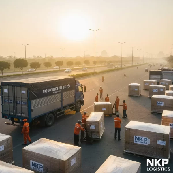 3. Bốc xếp hàng hóa lúc bình minh