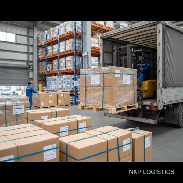 3. Hàng hóa chằng buộc trên pallet