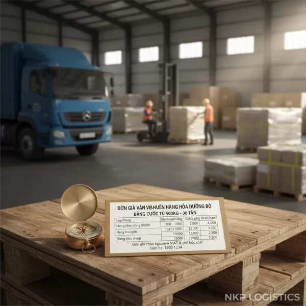 4. Bảng cước vận tải và la bàn