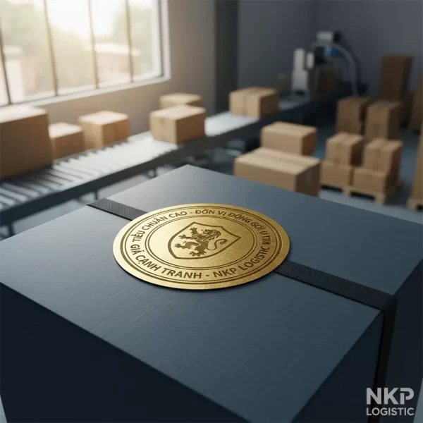 Con dấu chất lượng vàng trên bao bì
