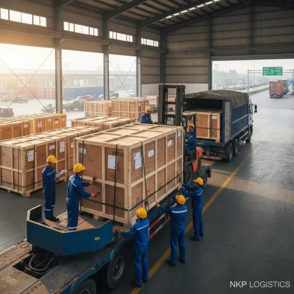 2. Đóng kiện gỗ hàng quá khổ