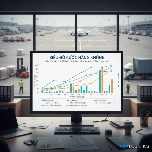 2. Biểu đồ cước hàng không