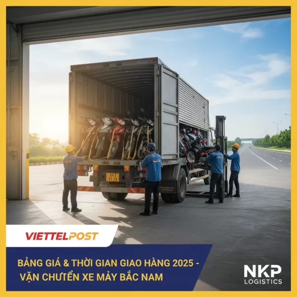 2. Hành trình xe máy trên xe tải Bắc-Nam