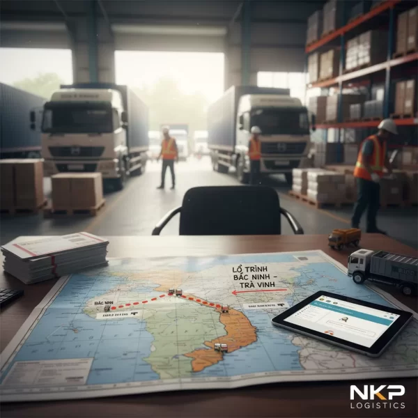 1.  Lộ trình Bắc Ninh Trà Vinh trên bản đồ