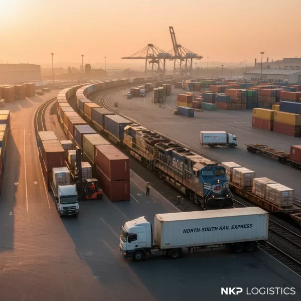 3. Tàu hỏa tốc hành chở hàng