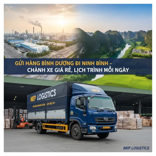 1.  Xe tải trên nền ghép Bình Dương và Ninh Bình