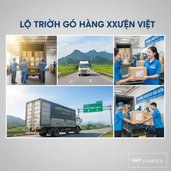 Lộ trình gói hàng xuyên Việt
