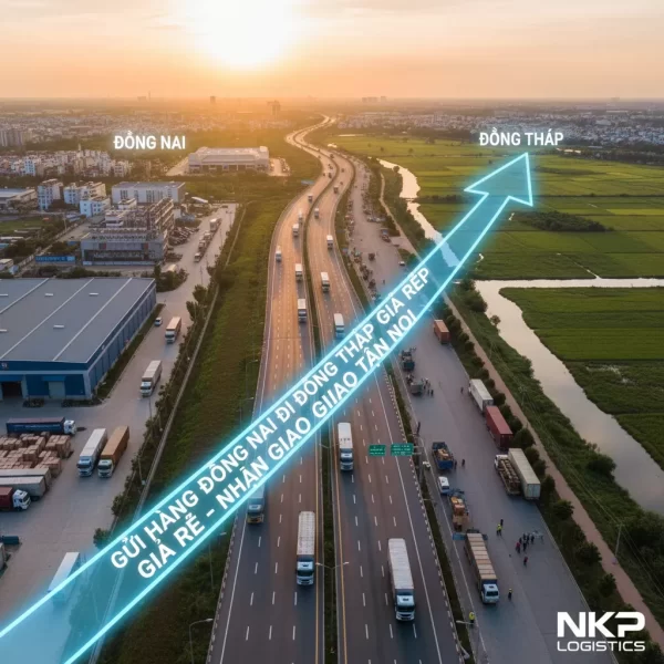 2. Mũi tên ánh sáng kết nối Đồng Nai và Đồng Tháp