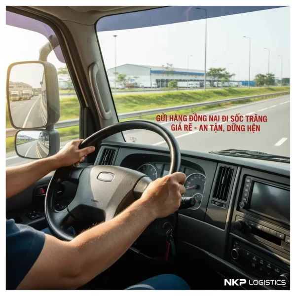 4. Bàn tay tài xế vững chắc trên vô lăng, cam kết hành trình an toàn.