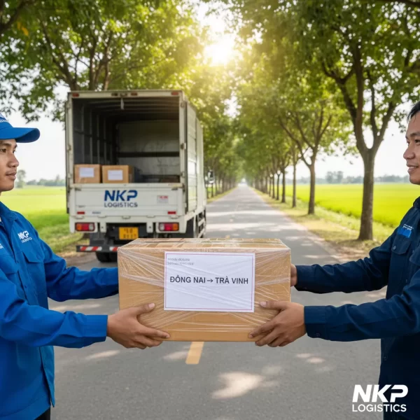 2. Bàn tay trao kiện hàng an toàn