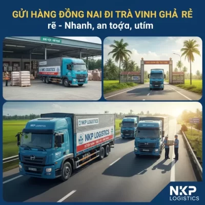 Dựa trên tiêu đề 'Gửi hàng Đồng Nai đi Trà Vinh giá rẻ – Nhanh, an toàn, uy tín', đây là 5 từ khóa ảnh độc đáo: