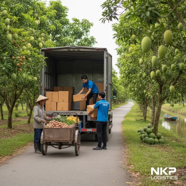 3. Giao hàng tận miệt vườn Hậu Giang