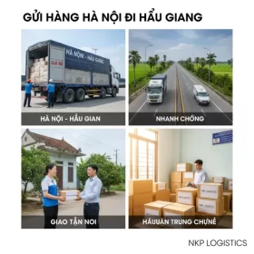 Dựa trên tiêu đề "Gửi Hàng Hà Nội Đi Hậu Giang – Giá Rẻ, Nhanh Chóng, Giao Tận Nơi", đây là 4 từ khóa ảnh độc đáo: