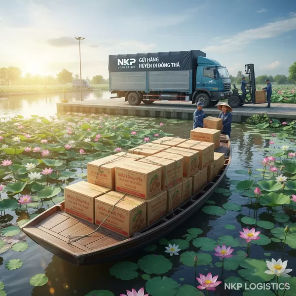 1.  Hộp nhãn lồng Hưng Yên trên thuyền sen Đồng Tháp.