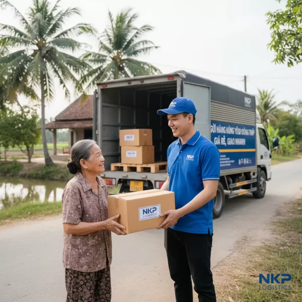 3.  Bưu kiện Hưng Yên được trao tận tay người nhận ở Đồng Tháp.