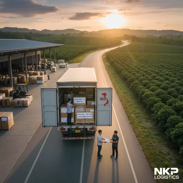 Dựa trên tiêu đề 'Gửi Hàng Long An Đi Đắk Lắk – Giao Nhận Tận Nơi, Giá Tốt', đây là 5 từ khóa ảnh độc đáo: