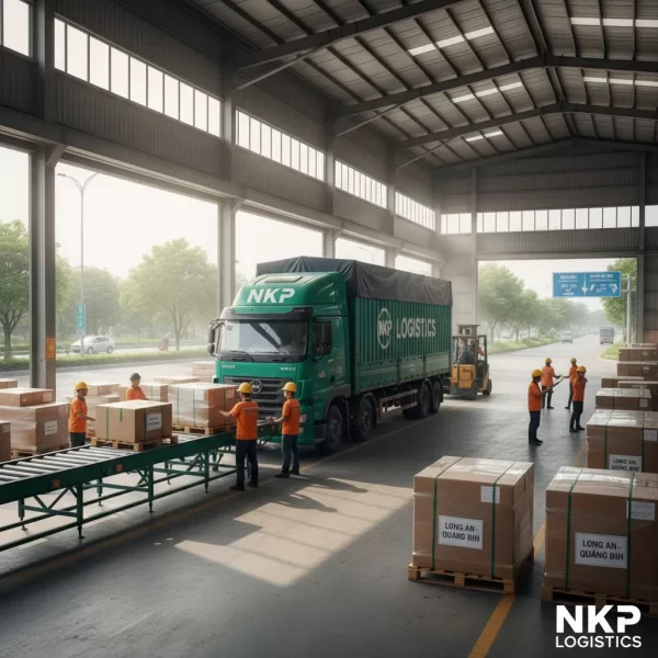 3. Hàng hóa luân chuyển mỗi ngày Long An - Quảng Bình