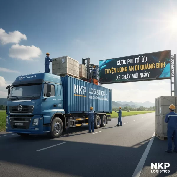 4. Cước phí tối ưu tuyến Long An đi Quảng Bình