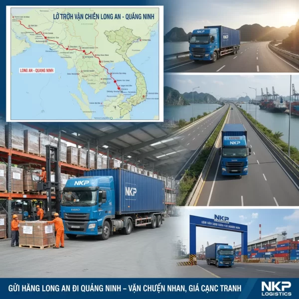 3. Lộ trình vận chuyển Long An - Quảng Ninh