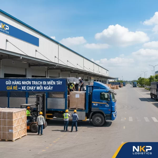 1. Xe tải bốc hàng tại KCN Nhơn Trạch