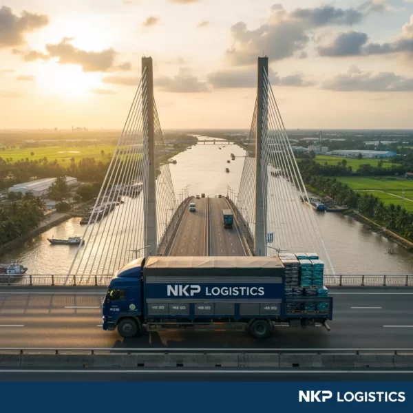 3. Xe tải vượt cầu Cần Thơ