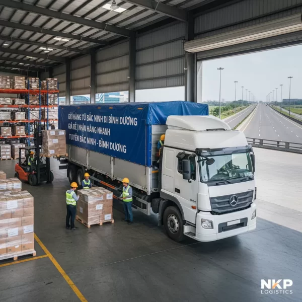 1.  Xe tải tuyến Bắc Ninh - Bình Dương