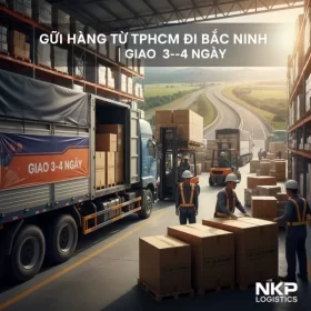 Dựa trên tiêu đề "Gửi Hàng Từ TPHCM Đi Bắc Ninh | Giao 3–4 Ngày", đây là 5 từ khóa ảnh độc đáo: