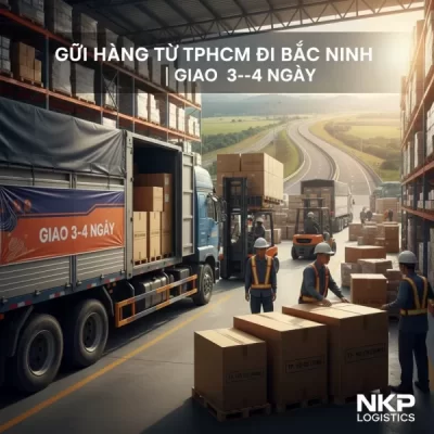 Dựa trên tiêu đề "Gửi Hàng Từ TPHCM Đi Bắc Ninh | Giao 3–4 Ngày", đây là 5 từ khóa ảnh độc đáo: