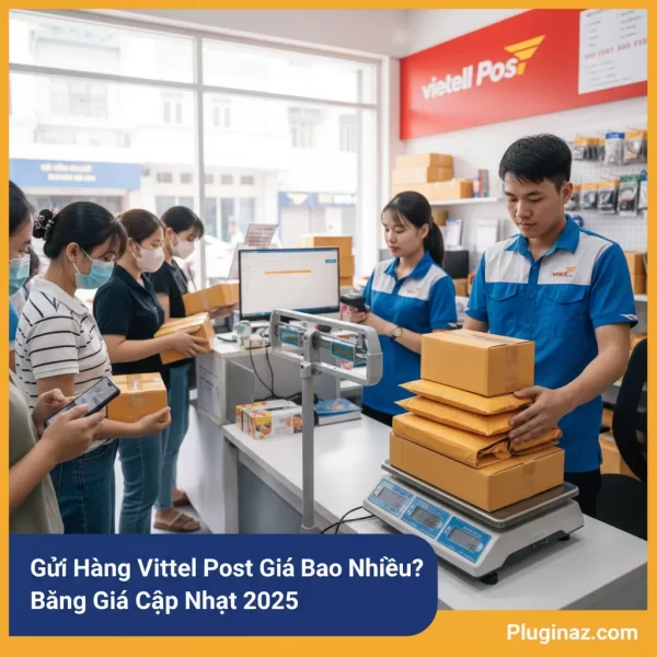 Cân bưu kiện tại bưu cục