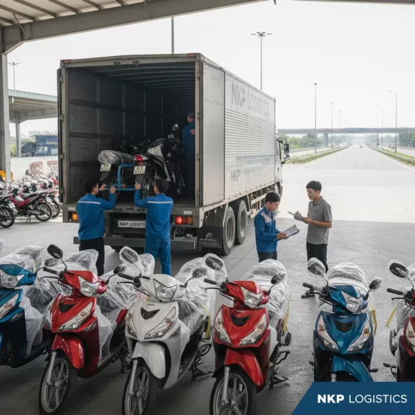 Bàn giao xe máy vận chuyển