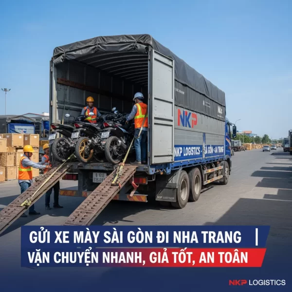 2. Xe tải chở xe máy Sài Gòn Nha Trang