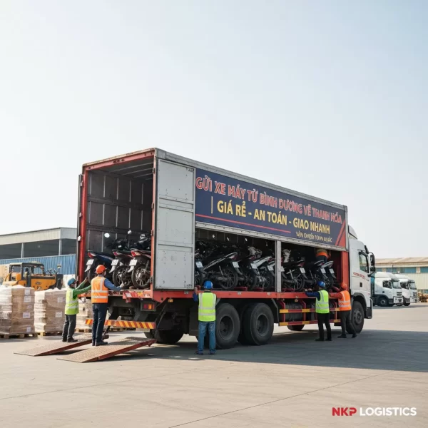 4. Xe tải chuyên dụng chở xe máy