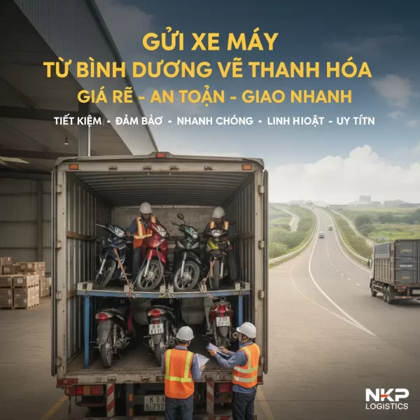 Dựa trên tiêu đề 'Gửi Xe Máy Từ Bình Dương Về Thanh Hóa | Giá Rẻ – An Toàn – Giao Nhanh', dưới đây là 5 từ khóa ảnh độc đáo: