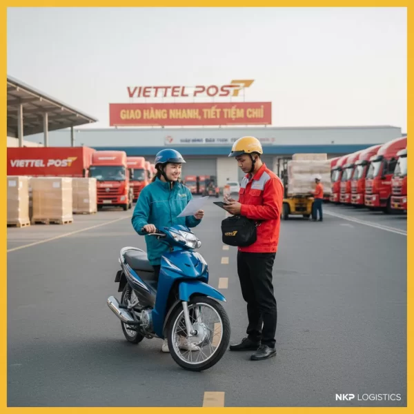 3. Khách hàng bàn giao xe máy cho bưu tá Viettel Post