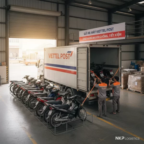 4. Quy trình chằng buộc xe máy an toàn trên xe tải