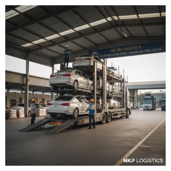 2. Quy trình xếp xe lên lồng