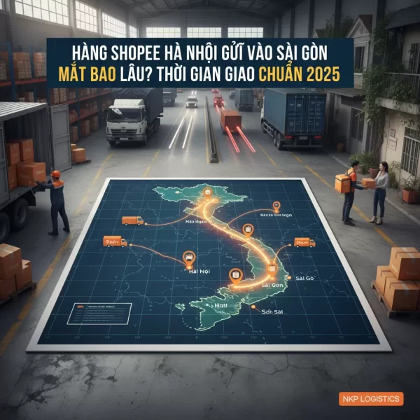 1. Hành trình đơn hàng Shopee trên bản đồ Việt Nam