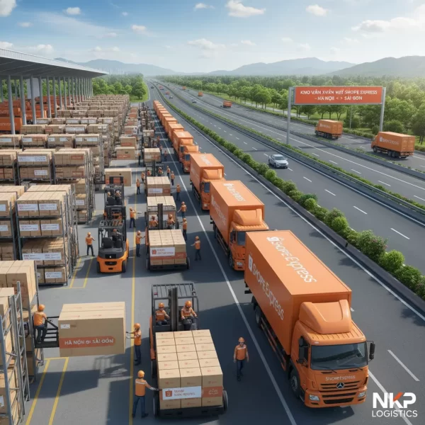 4. Kho vận Shopee Express xuyên Việt