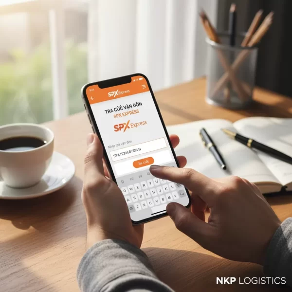 2. tay cầm điện thoại tra cứu spx express