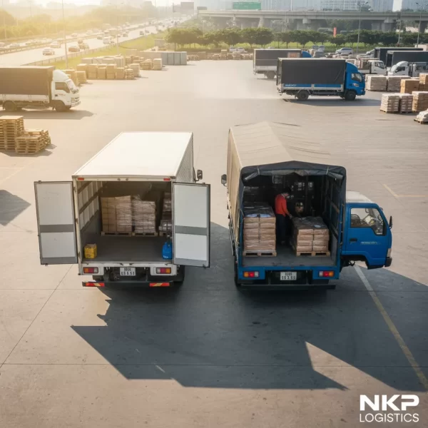 So sánh thùng xe 1 tấn kín và mui bạt