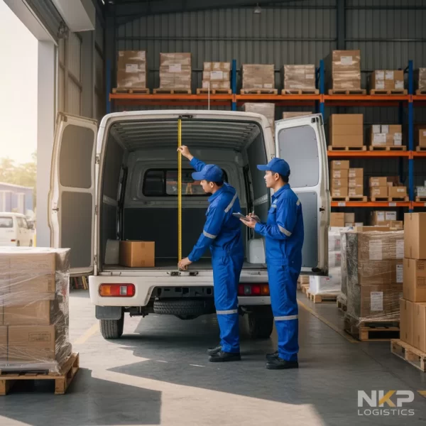 Đo lường thùng xe tải nhỏ