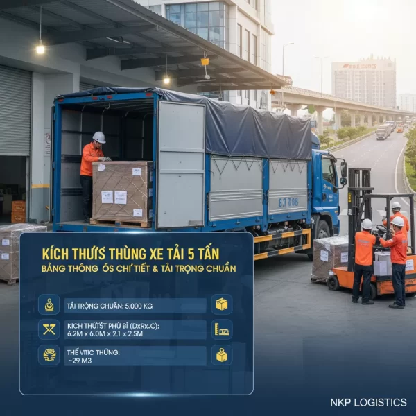 Bảng thông số kích thước thùng xe tải 5 tấn chi tiết theo từng loại thùng Bảng thông số kích thước thùng xe tải 5 tấn chi tiết theo từng loại thùng