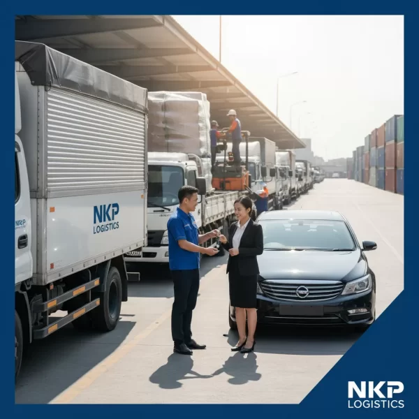 2.  Bàn giao chìa khóa xe thuê