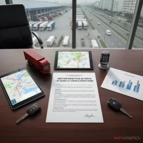 Dựa trên tiêu đề 'Mẫu Hợp Đồng Thuê Xe Tháng | Áp Dụng Cá Nhân & Doanh Nghiệp', đây là 5 từ khóa ảnh độc đáo: