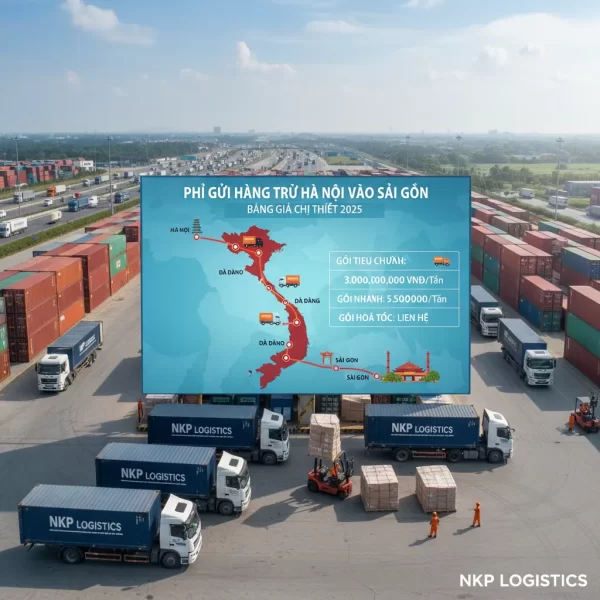 1. Đồ họa lộ trình vận chuyển Bắc-Nam