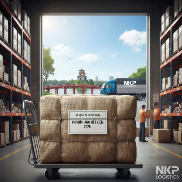 2. Gói hàng trên nền biểu tượng Hồ Gươm